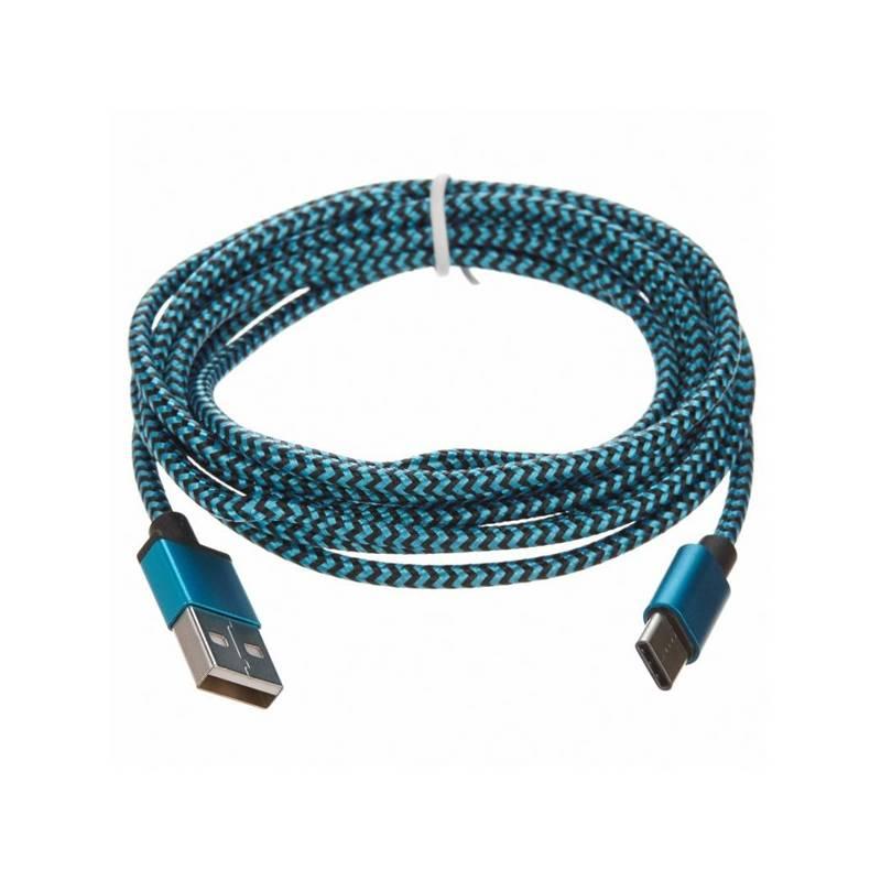Kabel CellFish USB USB-C, 2m modrý