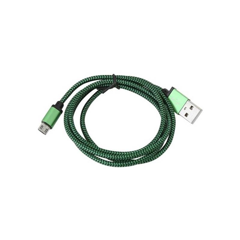 Kabel PLATINET USB micro USB, 1m zelený, Kabel, PLATINET, USB, micro, USB, 1m, zelený
