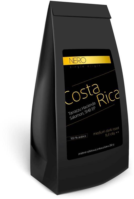 Káva zrnková Nero Caffé Kostarika Tarrazzu, 250 g, Káva, zrnková, Nero, Caffé, Kostarika, Tarrazzu, 250, g