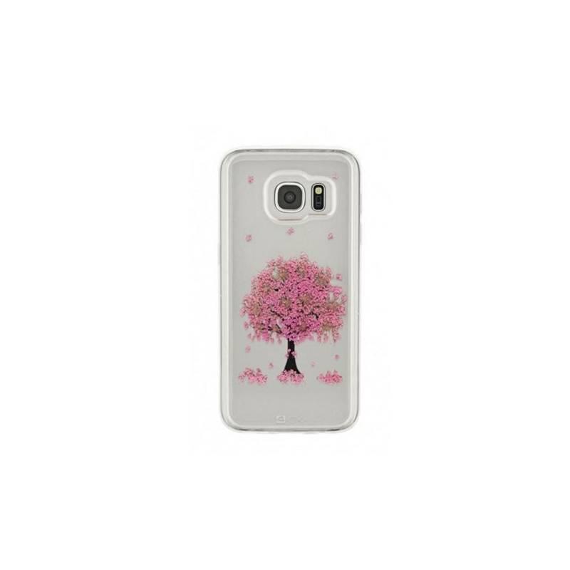 Kryt na mobil Blautel Flower pro Samsung Galaxy S7, Pink Tree