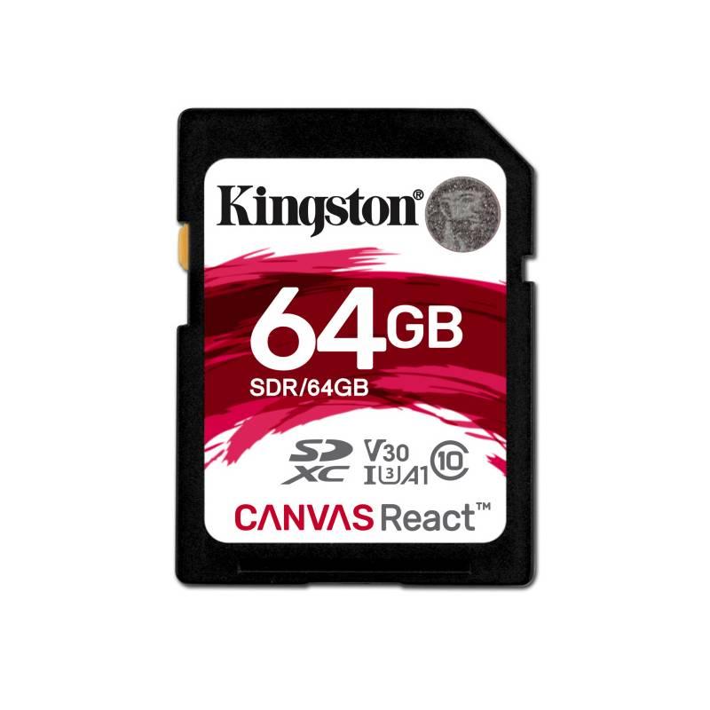 Paměťová karta Kingston Canvas React SDXC 64GB UHS-I U3
