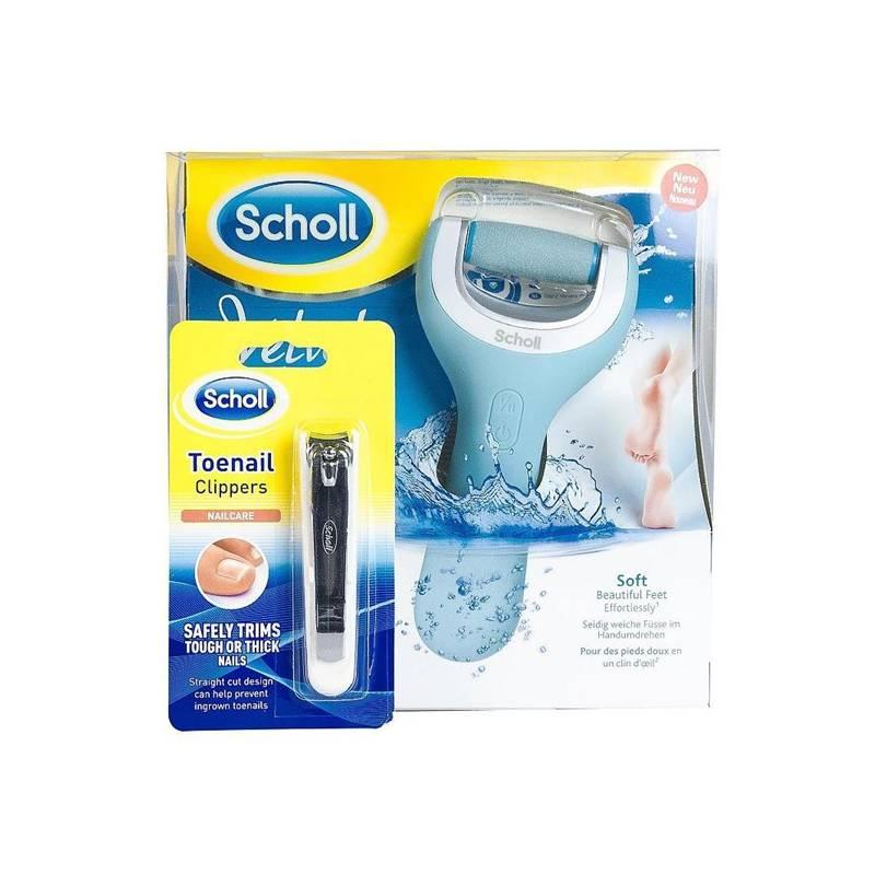 Elektrický pilník na chodidla Scholl Velvet Smooth Wet & Dry klip na stříhání nehtů modrá, Elektrický, pilník, na, chodidla, Scholl, Velvet, Smooth, Wet, &, Dry, klip, na, stříhání, nehtů, modrá