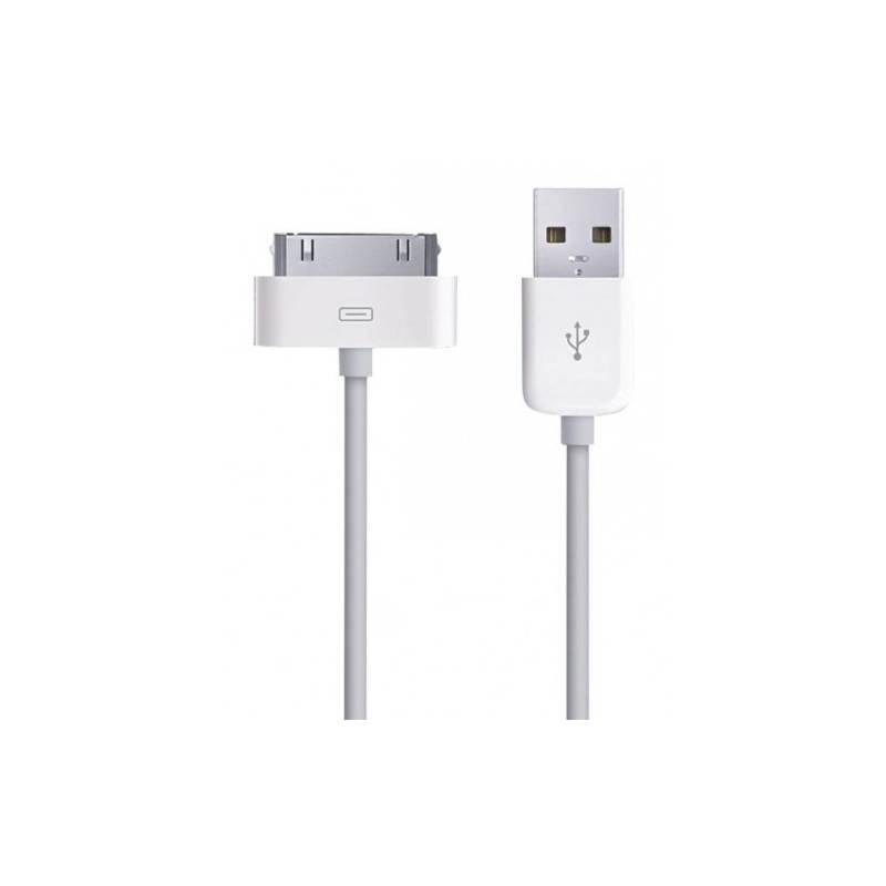 Kabel Apple USB 30-pin, , 1,2 m bílý, Kabel, Apple, USB, 30-pin, 1,2, m, bílý