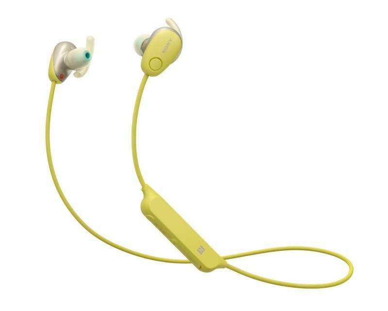 Sluchátka Sony WI-SP600NY žlutá