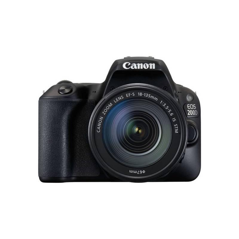 Digitální fotoaparát Canon EOS 200D 18-135 IS STM černý, Digitální, fotoaparát, Canon, EOS, 200D, 18-135, IS, STM, černý