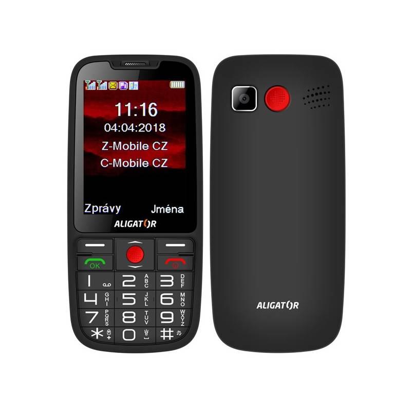 Mobilní telefon Aligator A890 Senior černý