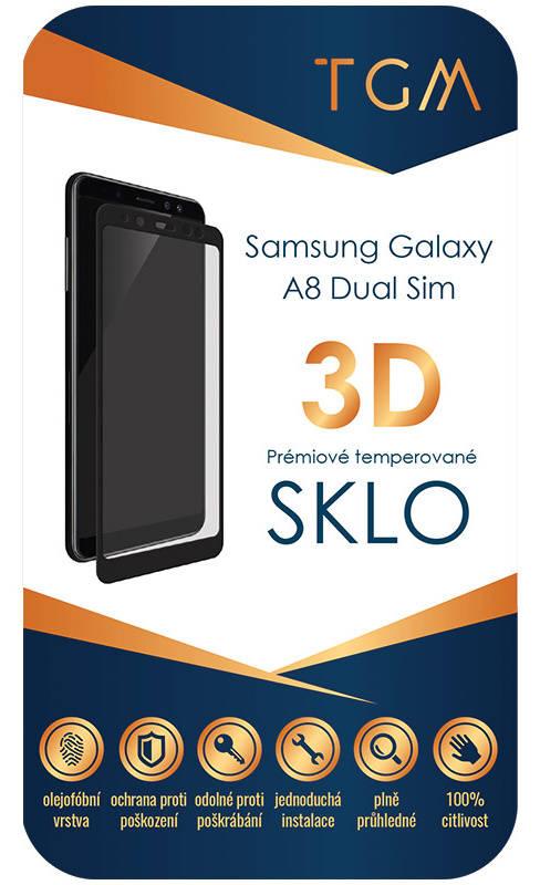 Ochranné sklo TGM 3D pro Samsung Galaxy A8 DS černé, Ochranné, sklo, TGM, 3D, pro, Samsung, Galaxy, A8, DS, černé