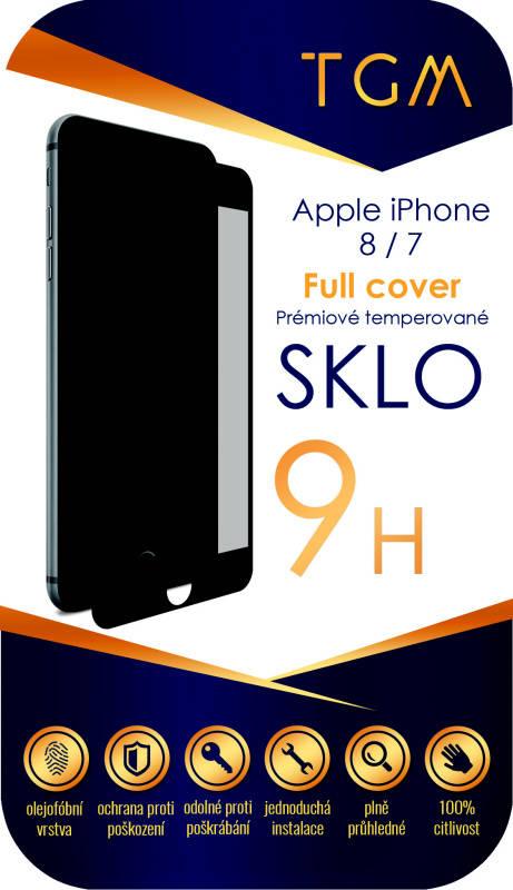 Ochranné sklo TGM Full Cover pro Apple iPhone 7 8 černé