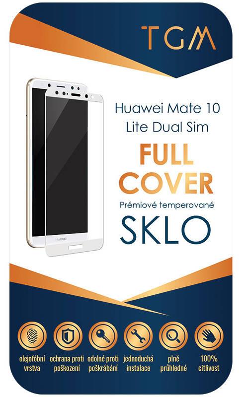 Ochranné sklo TGM Full Cover pro Huawei Mate 10 Lite DS bílé