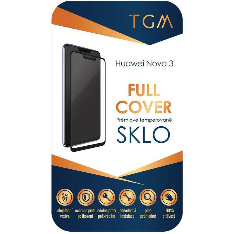 Ochranné sklo TGM Full Cover pro Huawei Nova 3 černé