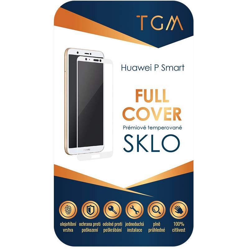 Ochranné sklo TGM Full Cover pro Huawei P Smart bílé