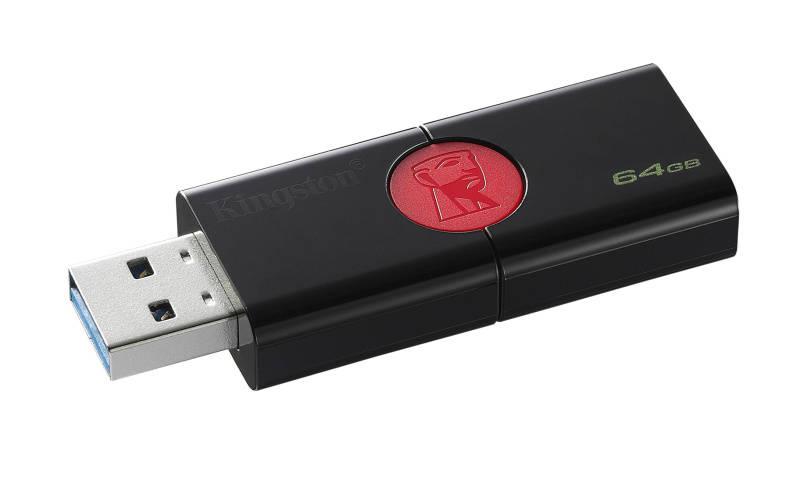 USB Flash Kingston DataTraveler 106 64GB černý červený