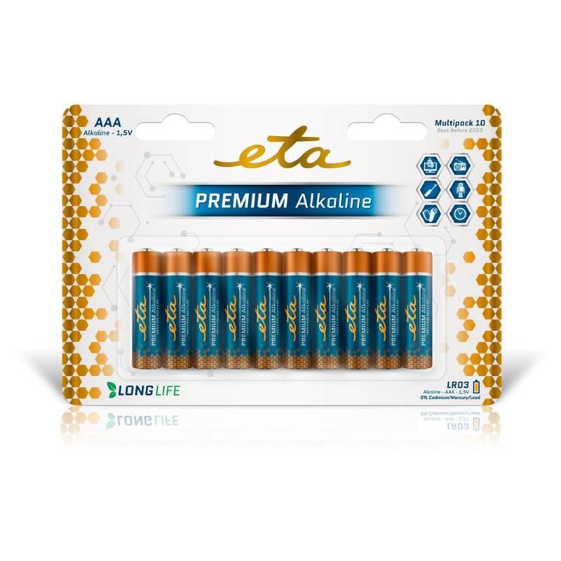 Baterie alkalická ETA PREMIUM ALKALINE AAA,