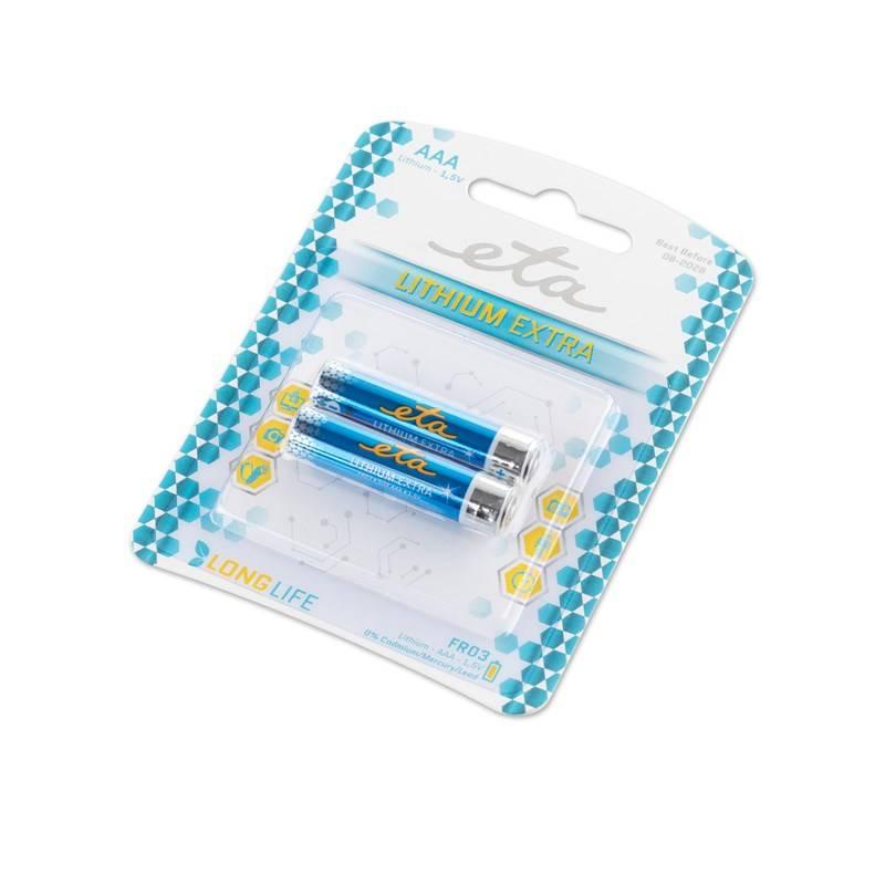 Baterie lithiová ETA PREMIUM AAA, FR03, blistr 2ks