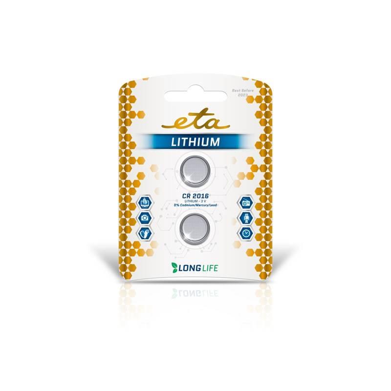 Baterie lithiová ETA PREMIUM CR2016, blistr