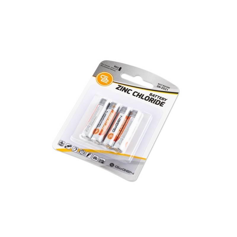 Baterie zinkochloridová GoGEN AAA, R03, blister 4ks