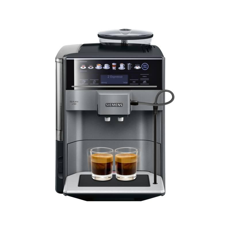 Espresso Siemens EQ.6 plus TE651209RW černé šedé, Espresso, Siemens, EQ.6, plus, TE651209RW, černé, šedé