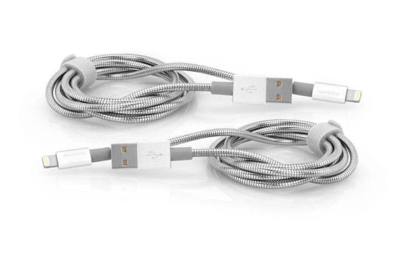 Kabel Verbatim USB Lightning, 1m 1m stříbrný, Kabel, Verbatim, USB, Lightning, 1m, 1m, stříbrný