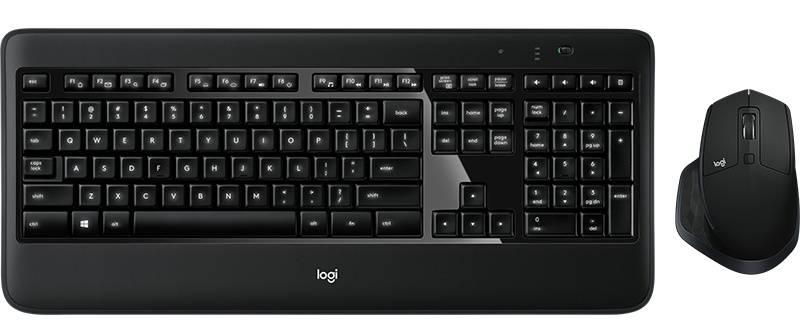 Klávesnice s myší Logitech MX900 Performance Combo, US černá