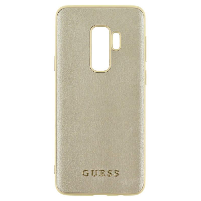 Kryt na mobil Guess Iridescent Hard Case pro Samsung Galaxy S9 Plus zlatý