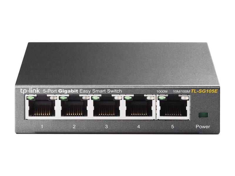 Switch TP-Link TL-SG105E šedý, Switch, TP-Link, TL-SG105E, šedý