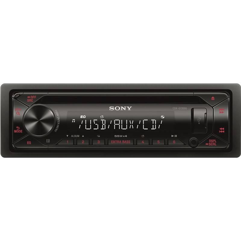 Autorádio s CD Sony CDX-G1300U černé