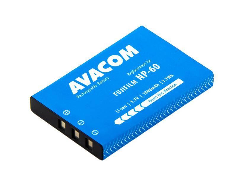 Baterie Avacom Fujifilm NP-60, Li-Ion 3.7V 1000mAh 3.7Wh, Baterie, Avacom, Fujifilm, NP-60, Li-Ion, 3.7V, 1000mAh, 3.7Wh