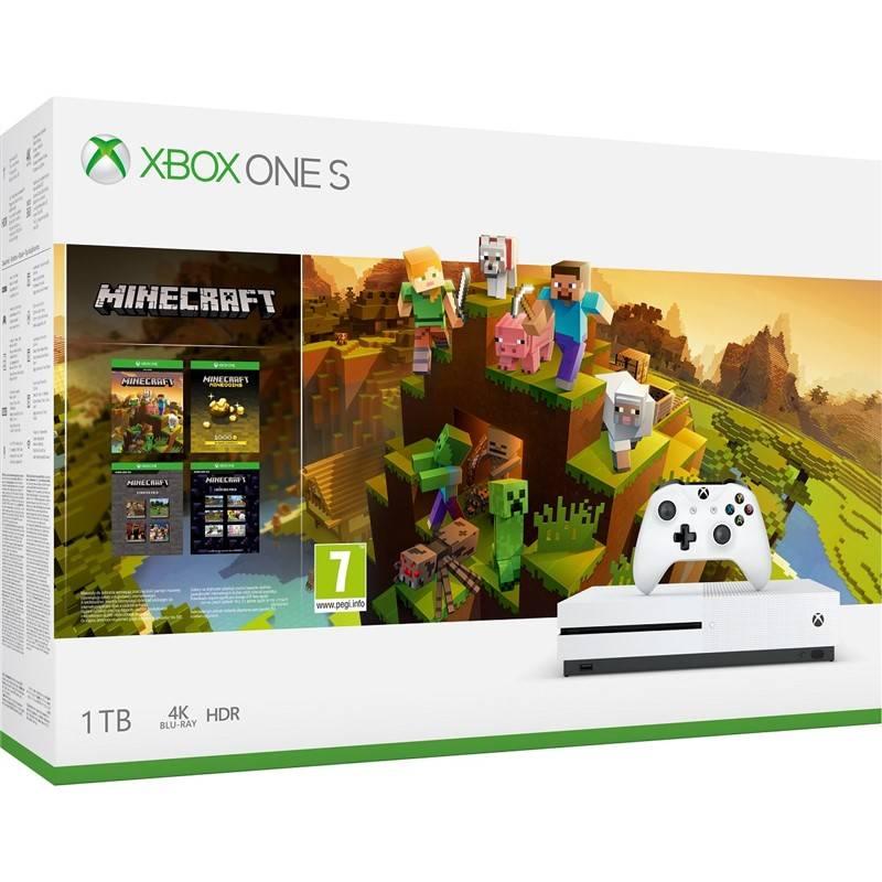 Herní konzole Microsoft Xbox One S 1 TB Minecraft Holiday