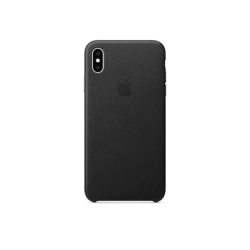 Kryt na mobil Apple Leather Case pro iPhone Xs Max černý