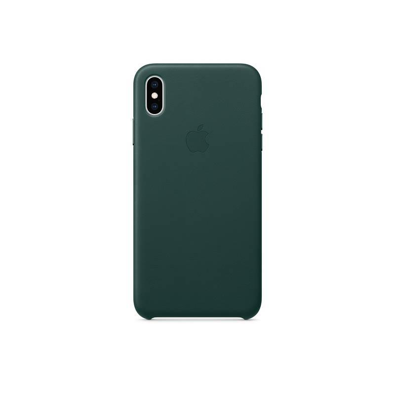 Kryt na mobil Apple Leather Case pro iPhone Xs Max - piniově zelený