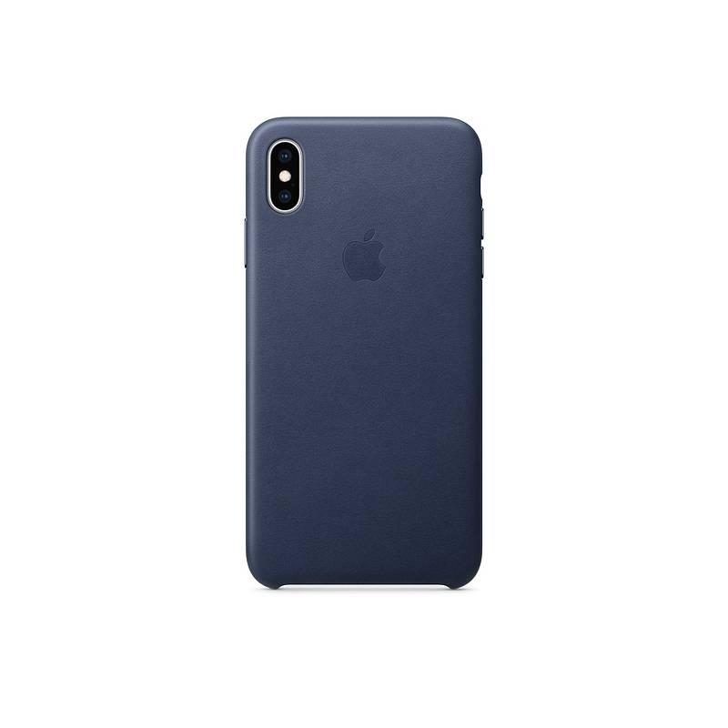Kryt na mobil Apple Leather Case pro iPhone Xs Max - půlnočně modrý, Kryt, na, mobil, Apple, Leather, Case, pro, iPhone, Xs, Max, půlnočně, modrý