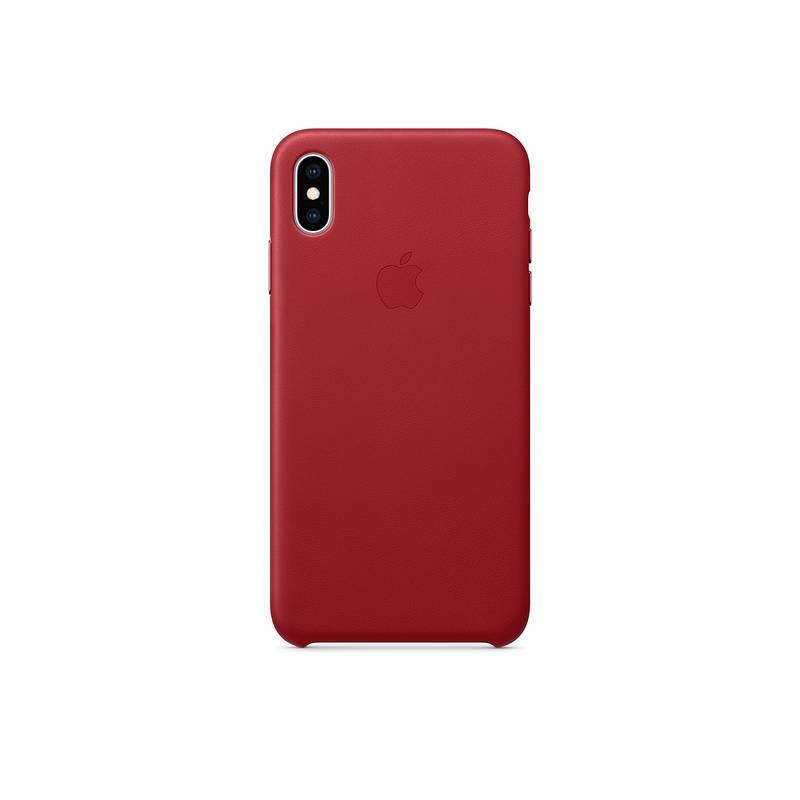 Kryt na mobil Apple Leather Case pro iPhone Xs Max - RED červený, Kryt, na, mobil, Apple, Leather, Case, pro, iPhone, Xs, Max, RED, červený