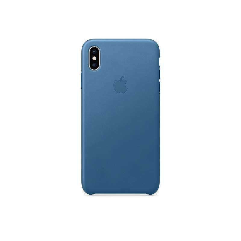 Kryt na mobil Apple Leather Case pro iPhone Xs - modrošedý