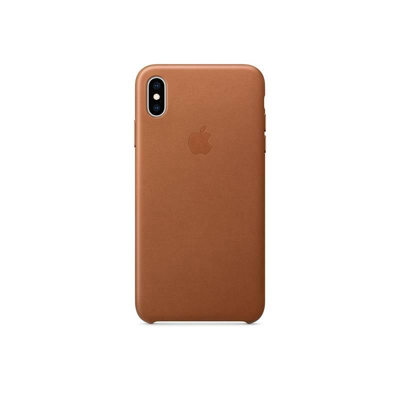 Kryt na mobil Apple Leather Case pro iPhone Xs - sedlově hnědý