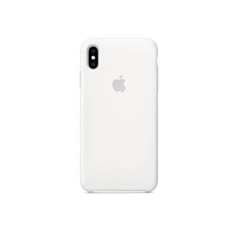 Kryt na mobil Apple Silicone Case pro iPhone Xs Max bílý
