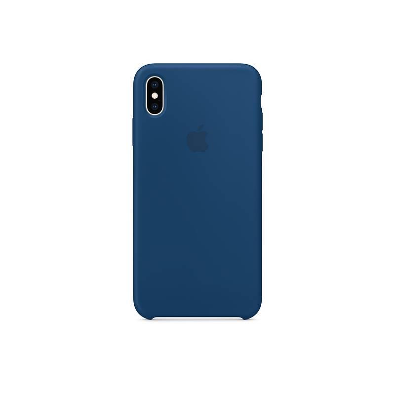 Kryt na mobil Apple Silicone Case pro iPhone Xs Max - podvečerně modrý