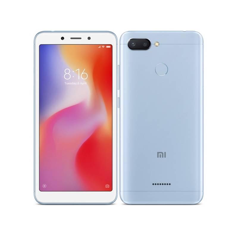 Mobilní telefon Xiaomi Redmi 6 Dual SIM 3GB 64GB modrý, Mobilní, telefon, Xiaomi, Redmi, 6, Dual, SIM, 3GB, 64GB, modrý