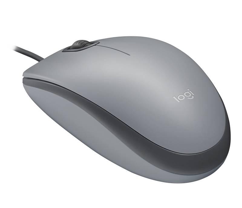 Myš Logitech M110 Silent šedá, Myš, Logitech, M110, Silent, šedá