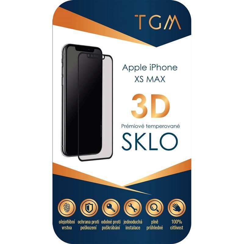 Ochranné sklo TGM 3D pro Apple iPhone Xs Max černé, Ochranné, sklo, TGM, 3D, pro, Apple, iPhone, Xs, Max, černé