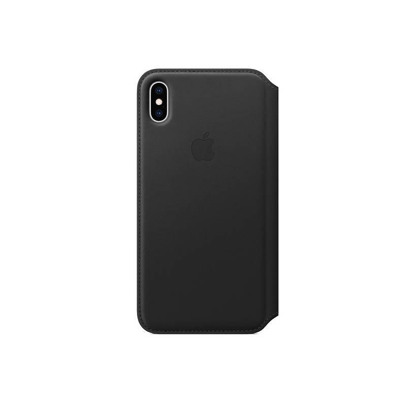 Pouzdro na mobil flipové Apple Leather Folio pro iPhone Xs Max černé
