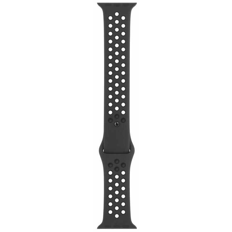 Řemínek Apple Watch 40mm antracitový černý Nike sportovní - S M a M L