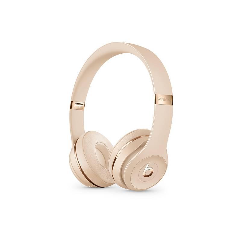 Sluchátka Beats Solo3 Wireless On-Ear - saténově zlatá, Sluchátka, Beats, Solo3, Wireless, On-Ear, saténově, zlatá