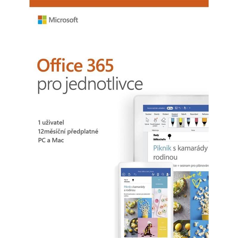 Software Microsoft Office 365 pro jednotlivce CZ, Software, Microsoft, Office, 365, pro, jednotlivce, CZ