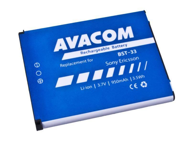 Baterie Avacom pro Sony Ericsson K550i, K800, W900i Li-Ion 3,7V 950mAh, Baterie, Avacom, pro, Sony, Ericsson, K550i, K800, W900i, Li-Ion, 3,7V, 950mAh