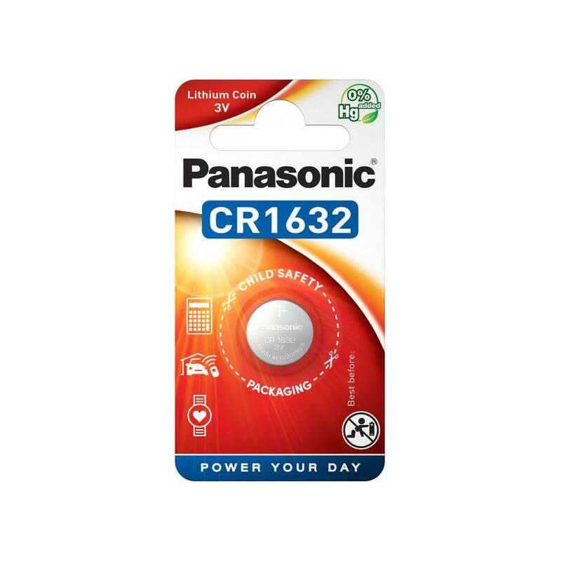 Baterie lithiová Panasonic CR1632, Baterie, lithiová, Panasonic, CR1632