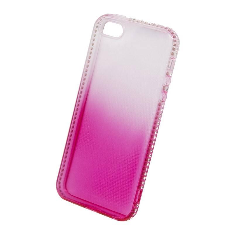 Kryt na mobil Beeyo Diamond Frame pro Apple iPhone 5 5s SE růžový