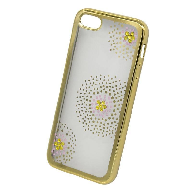 Kryt na mobil Beeyo Flower Dots pro Apple iPhone 5 5s SE zlatý