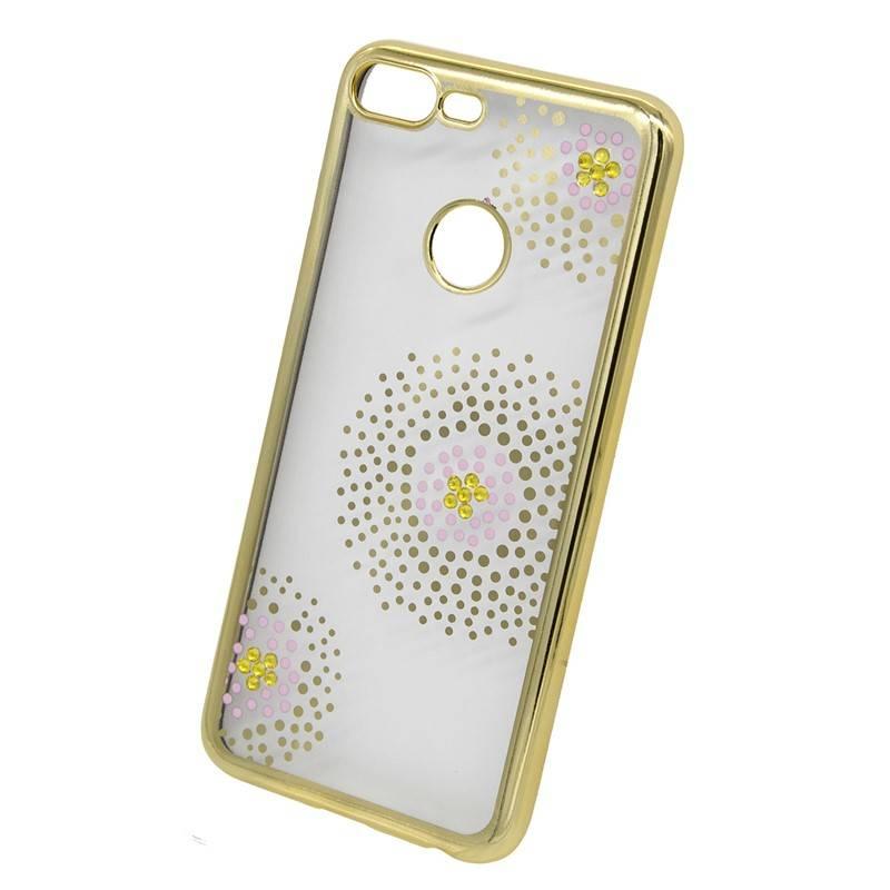 Kryt na mobil Beeyo Flower Dots pro Honor 9 Lite zlatý