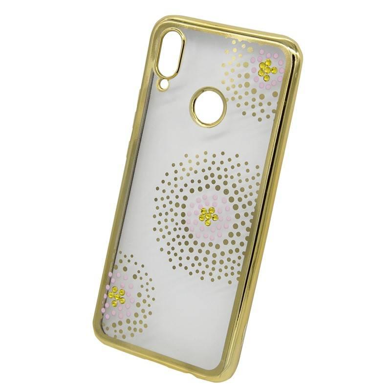 Kryt na mobil Beeyo Flower Dots pro Honor Play zlatý