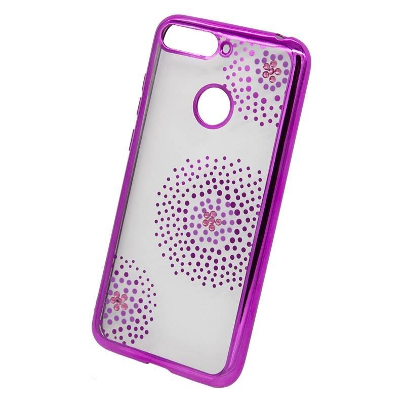 Kryt na mobil Beeyo Flower Dots pro Huawei Y6 Prime růžový